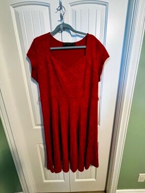 Lindy Bop Red Extended Size Midi Dress